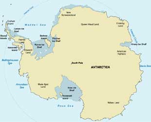 Mapa da Antrtica