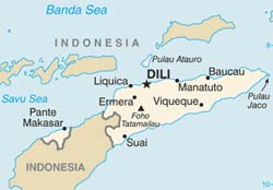 Mapa de Timor-Leste