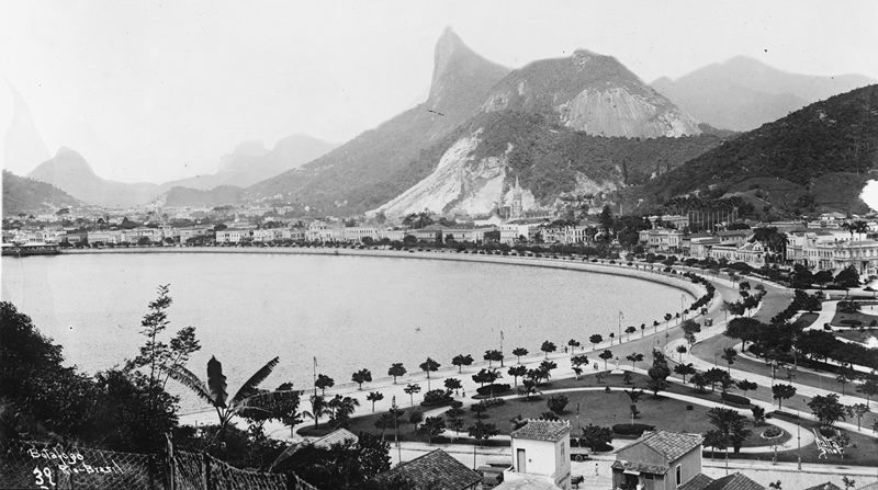 Rio antigo - Baa de Botafogo - Foto tirada entre 1909 a 1920 - incio do sculo XX - Cidade do Rio de Janeiro - Estado do Rio de Janeiro - Regio Sudeste - Brasil
