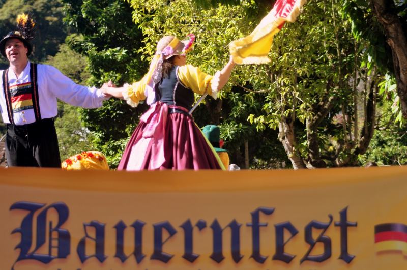 A Bauernfest (Festa do Colono Alemo)  realizada desde 1990, sendo atualmente uma das maiores festas de cultura alem no Brasil. Foto: Fabian Kronenberger