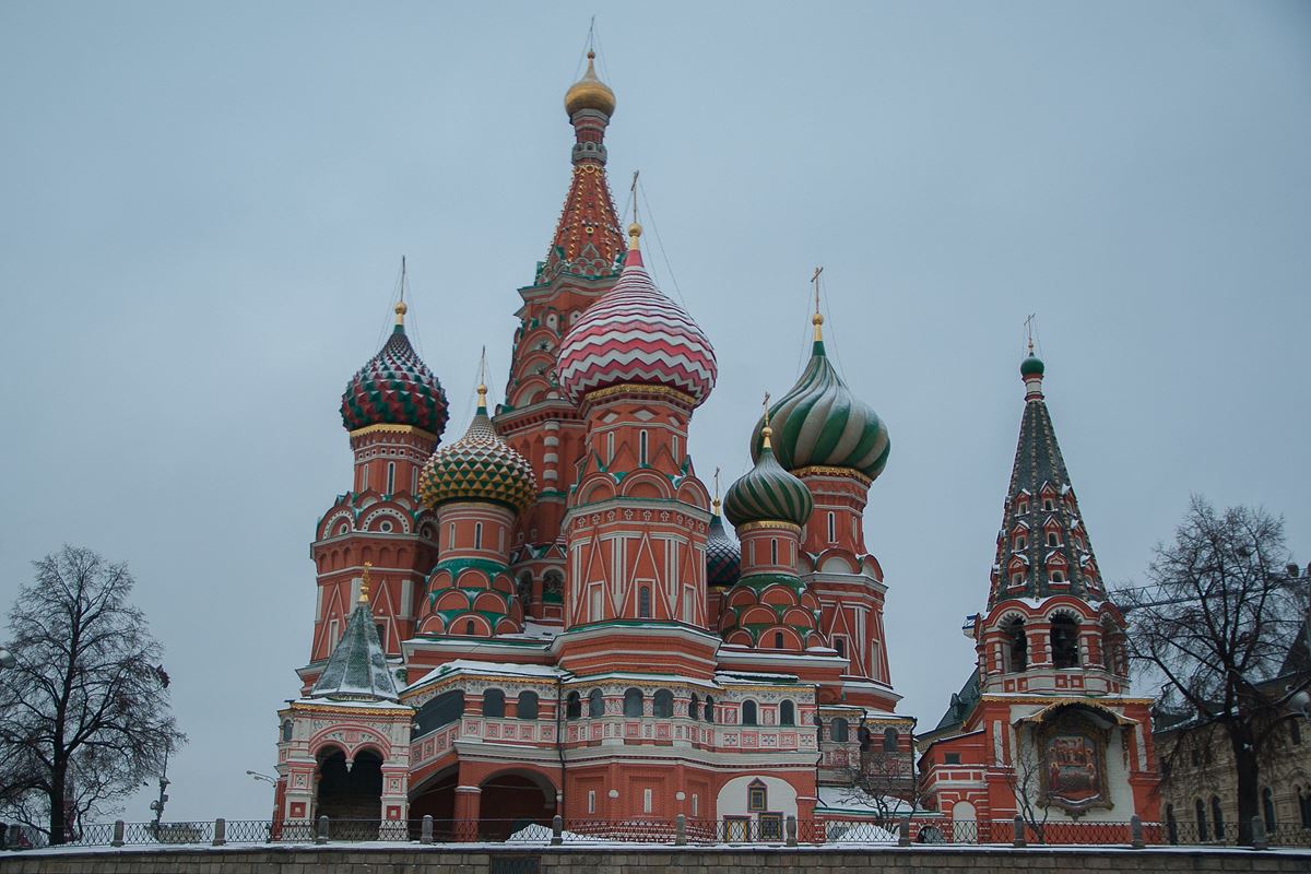 Catedral de So Baslio, Praa Vermelha, Moscou, capital da Rssia