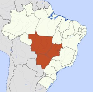 Mapa da Regio Centro-Oeste do Brasil