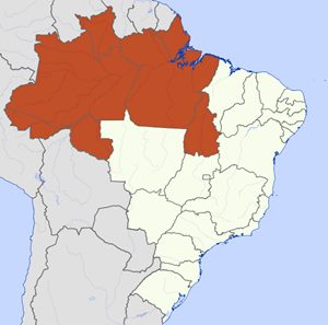 Mapa da Regio Norte do Brasil