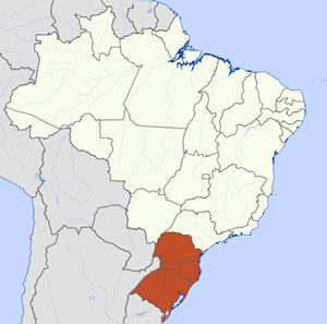 Mapa da Regio Sul do Brasil