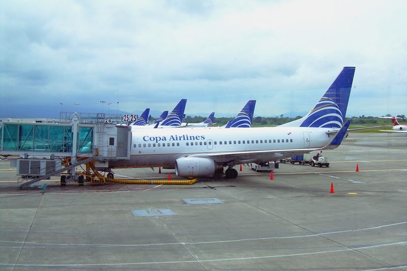 Avio da Copa Airlines no Aeroporto Internacional de Tocumen, no Panam
